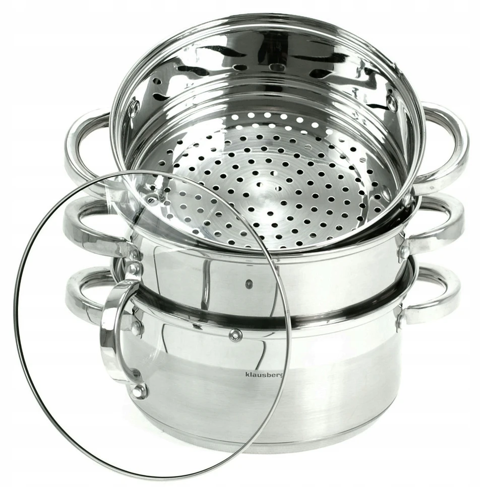 Klausberg GARO PUODŲ rinkinys, 22 cm. GARO PUODAS 4 L DUJŲ INDUKCIJA