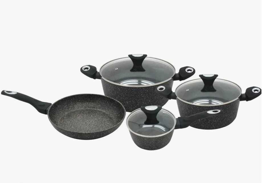 Klausberg Kb-7030 marmurinis puodų rinkinys, 7 dalys