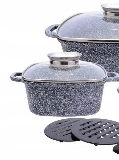 Klausberg Marmuriniai puodai 10 vienetų Aroma Dozatorius Indukcija