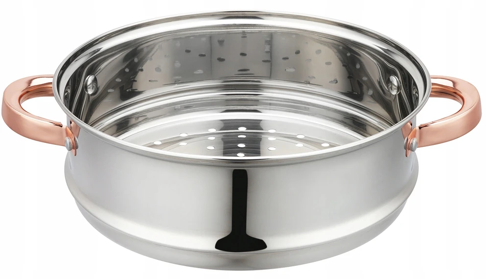 Klausberg PUODAS 5 L GARO virimo indukcinis nerūdijančio plieno puodas + 2 Įdėklai 24 cm