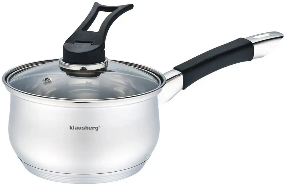 King Hoff Klausberg Puodas su dangteliu 1,7 l, skirtas DUJŲ INDUKCIJAI Aukštos kokybės nerūdijančio plieno