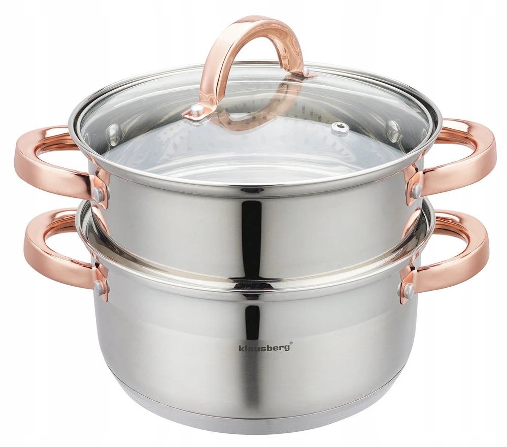 Klausberg STEAMER POT 20 cm indukcinis nerūdijančio plieno puodas 3,1 L
