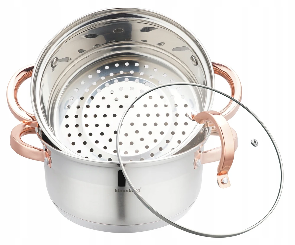 Klausberg STEAMER POT 20 cm indukcinis nerūdijančio plieno puodas 3,1 L