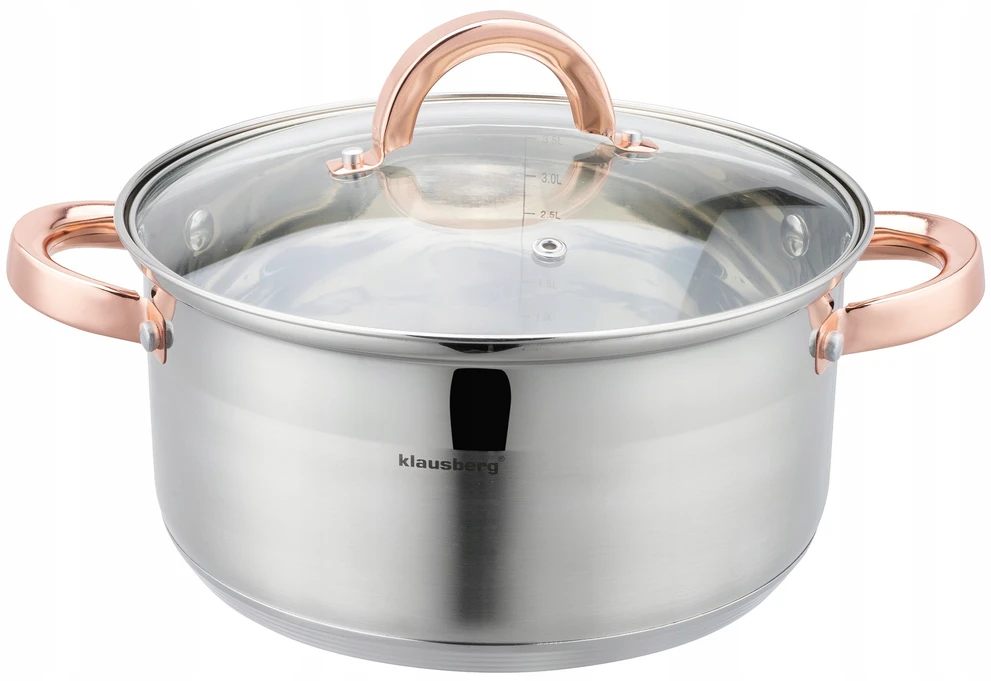 Klausberg STEAMER POT 22cm indukcinis nerūdijančio plieno puodas 4L
