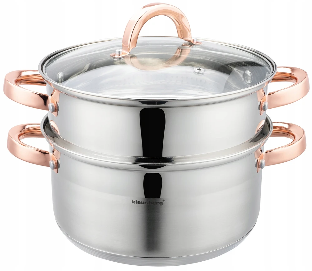 Klausberg STEAMER POT 22cm indukcinis nerūdijančio plieno puodas 4L
