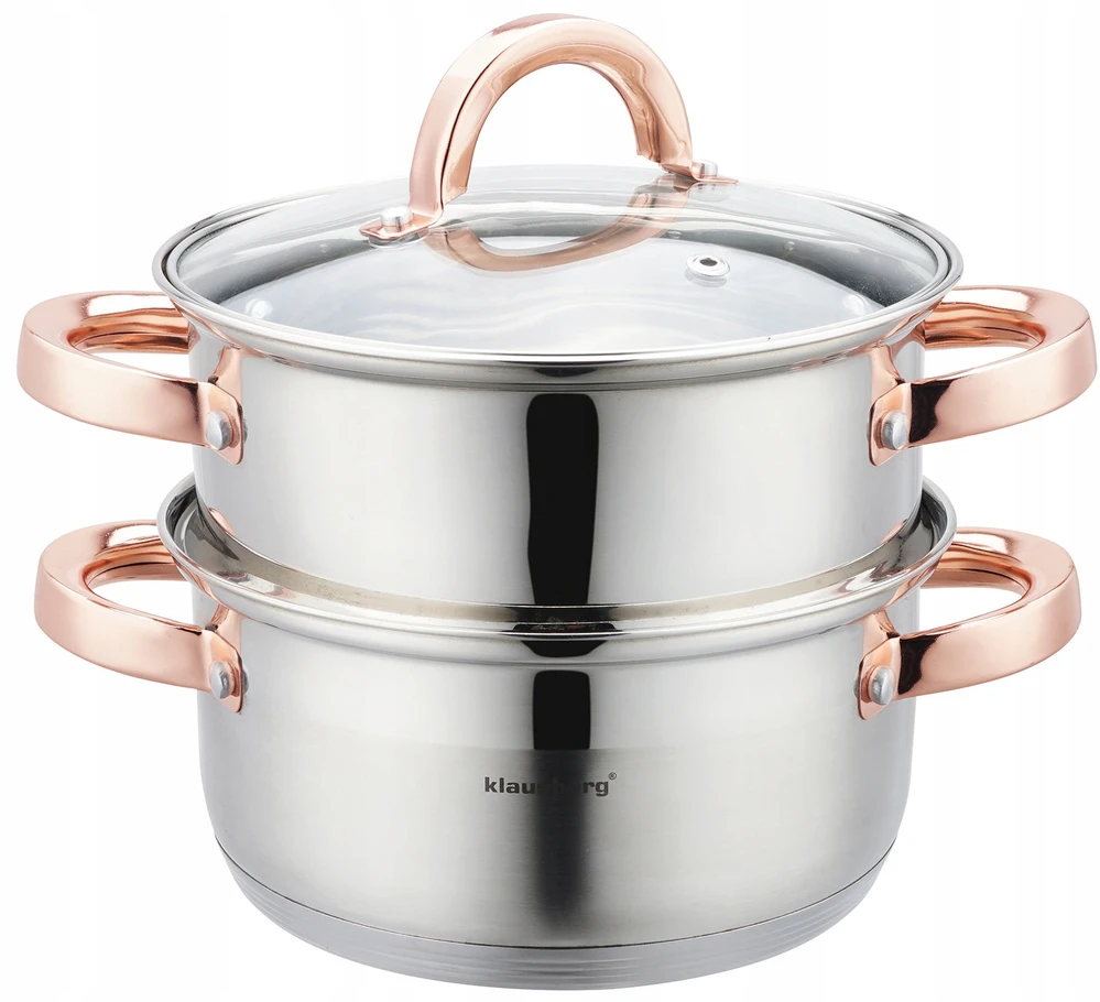 Klausberg Puodas Garintuvas 3 guobų, 18 cm, 2,5 l kb-7725