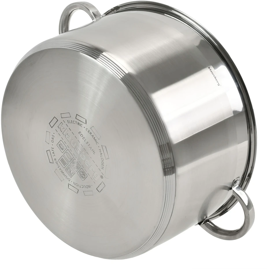Puodas Plieninis puodas, 32 cm skersmens, 14 l, Klausberg