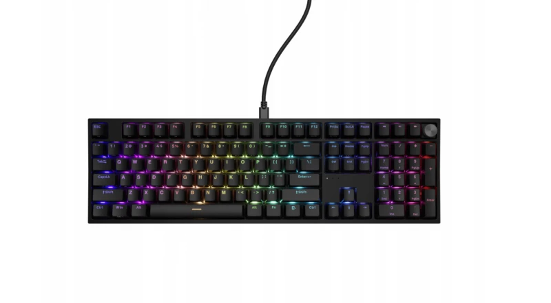 Klaviatūra žaidimams Genesis Thor 404 TKL Outemu Silent Peach su laidu mechaninė su pašvietimu juoda