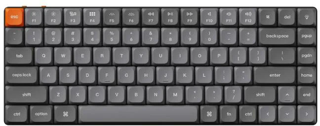 Klaviatūra KEYCHRON K1 K1X-A1, juoda