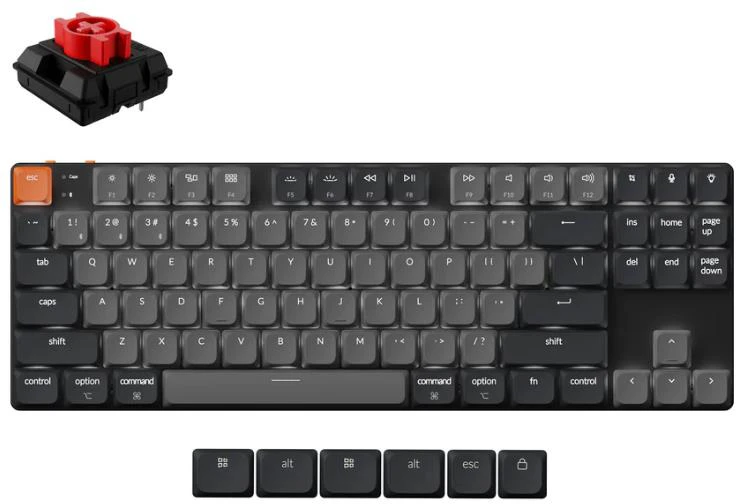 Klaviatūra KEYCHRON WRL K3 MAX RGB K3M-B1, juoda