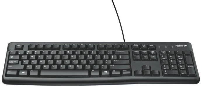 Logitech klaviatūra K120 su laidu, US/INT išdėstymas