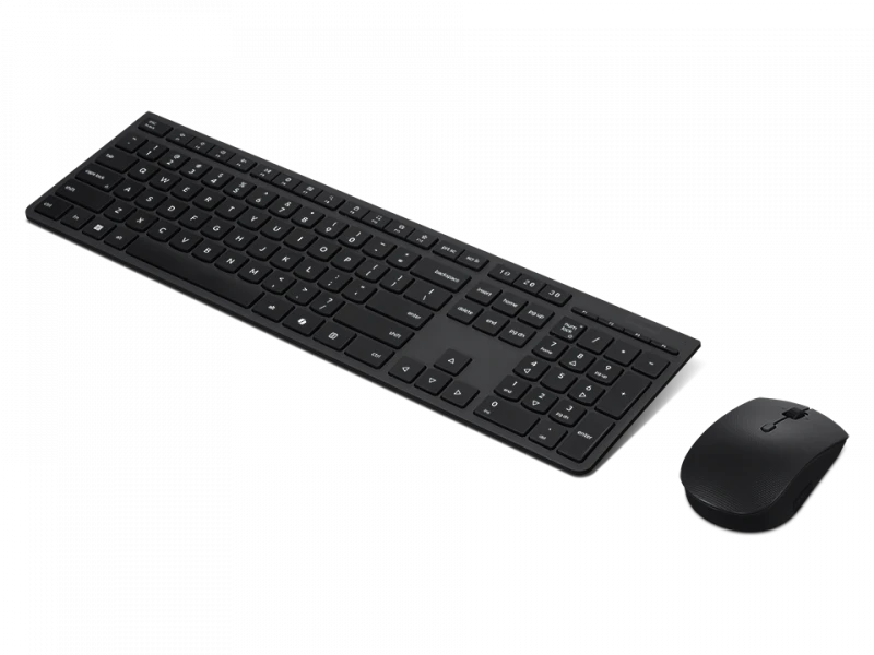 Lenovo Professional Wireless Rechargeable Klaviatūra ir pelė | Klaviatūros ir pelės rinkinys | Wireless | su pele | Bluetooth | US Euro | Rechargeable professional | Pilkas