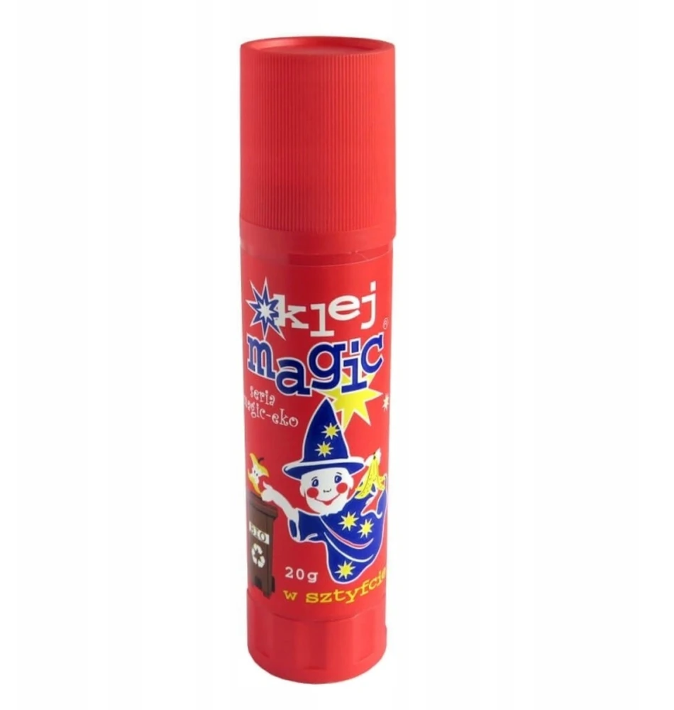 Klej Glue Stick Magic 20 g Sztyft Szkolny Biurowy Bezpieczny Skuteczny
