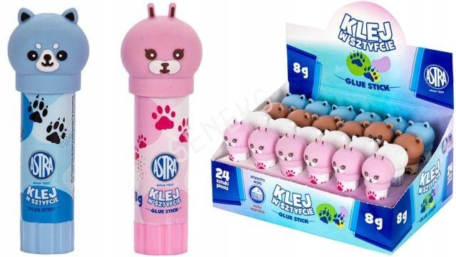 KLEJ SZKOLNY W SZTYFCIE MIŚ ZWIERZĘTA ANIMALS 8G ASTRA