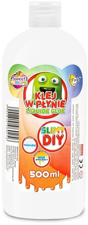 KLEJ W PŁYNIE PVA SLIMY DIY 500ML SWEET COLOURS