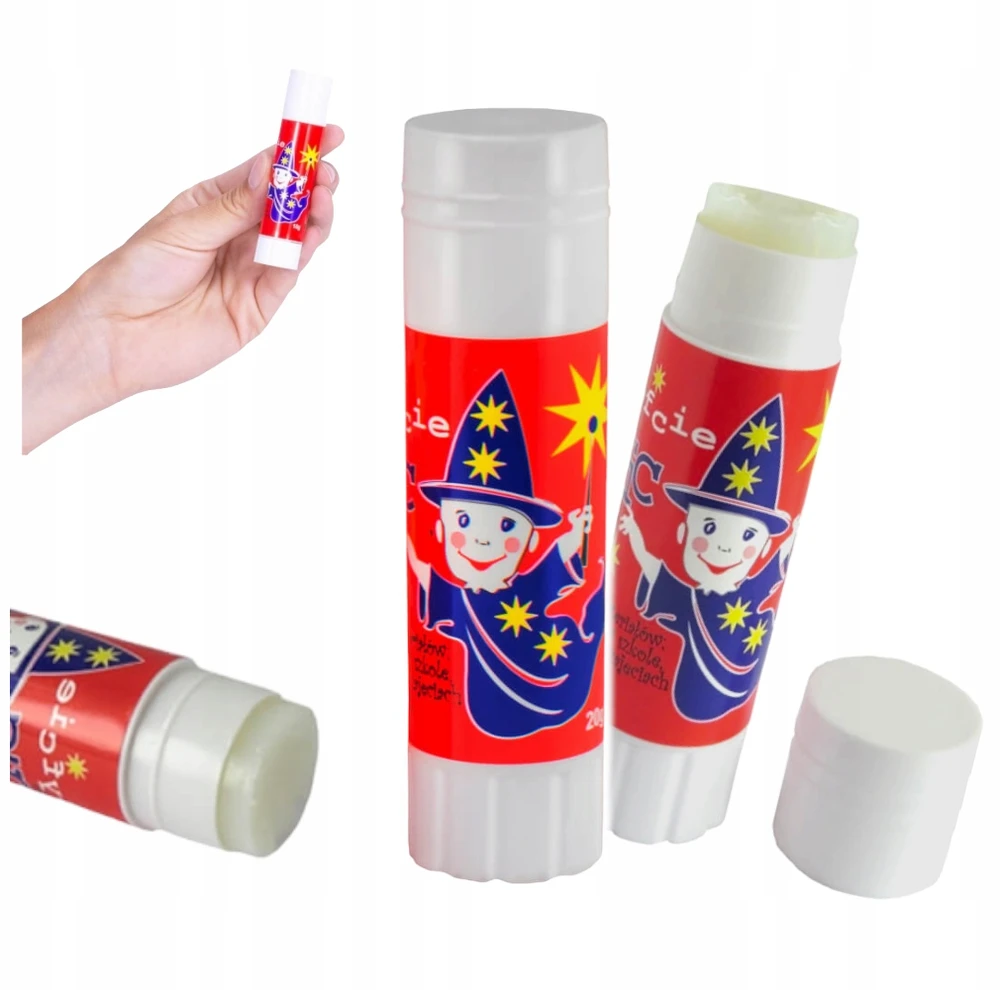 Klej w sztyfcie 20g MAGIC MOCNY szkolny biurowy wykręcany KAMABEN