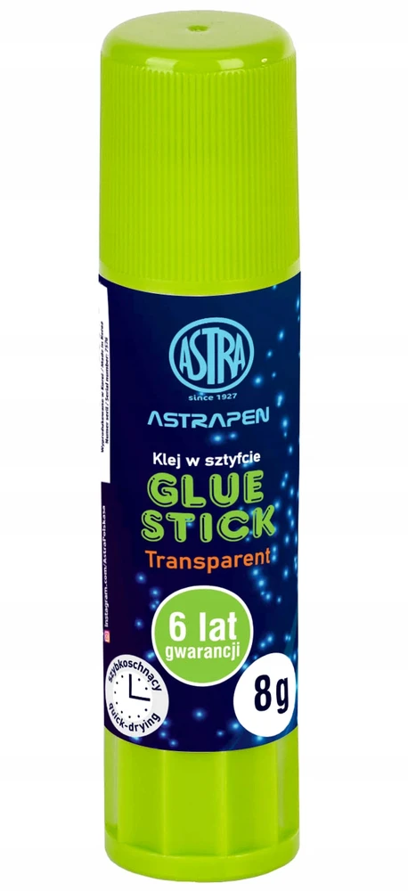 Klej w sztyfcie 8g transparentny , Astra