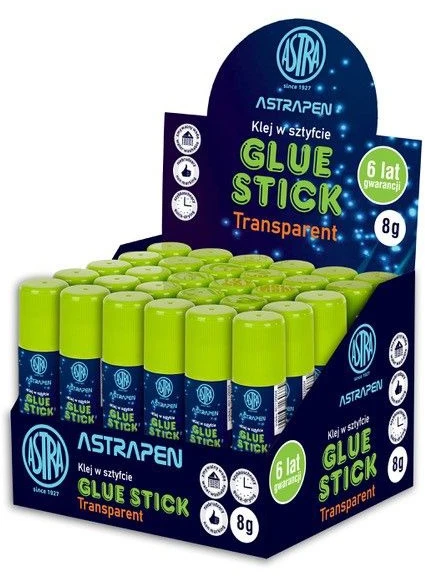 Klej w sztyfcie 8g transparentny , Astra