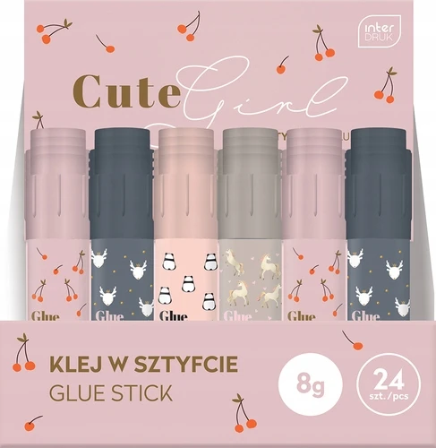 Klej W sztyfcie szkolny 8G cute girl - interdruk