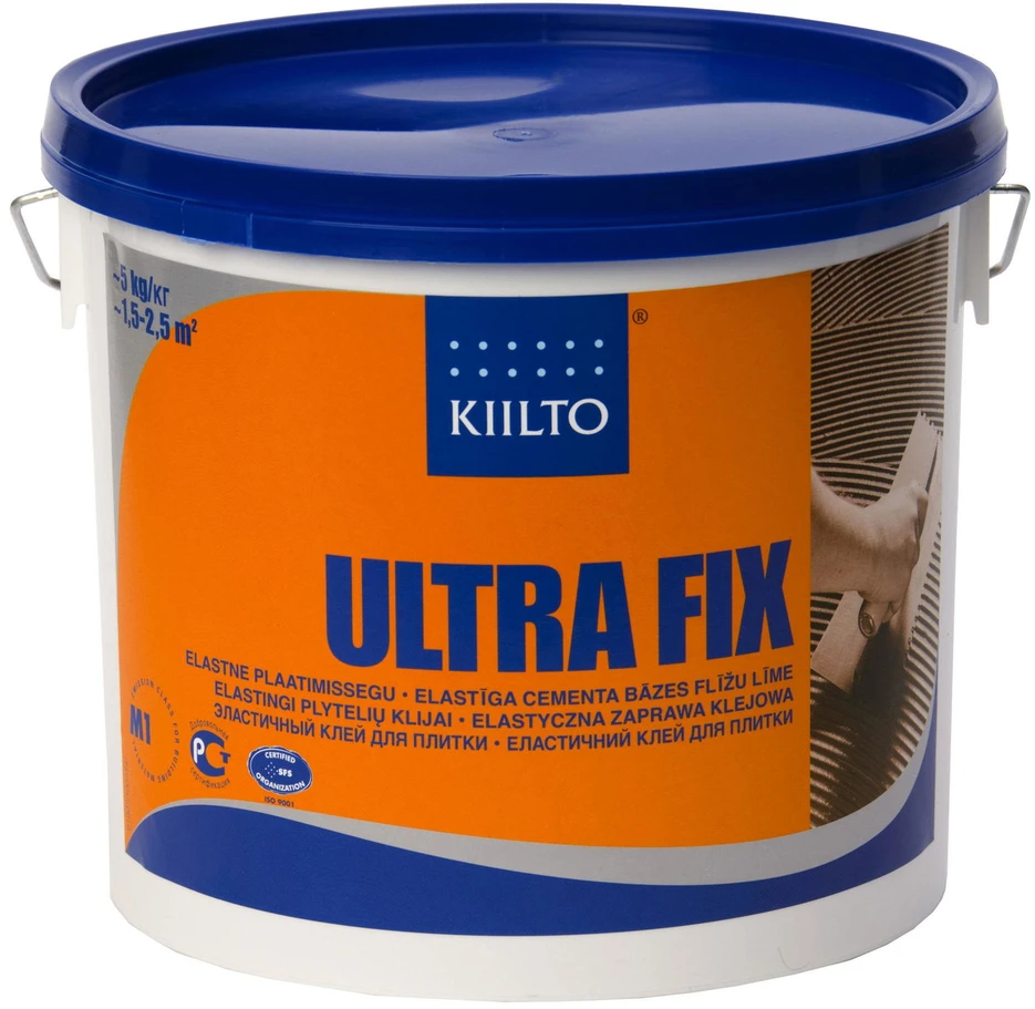 Kiilto Pro Klijai KIILTO EXTRA, skirti klijuoti kilimus, plyteles, PVC dangą, kamštines dangas, 3 l