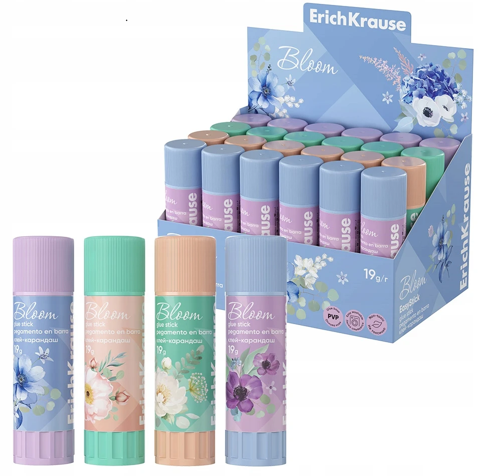 Klijai pieštukiniai ErichKrause Pastel Bloom 19 g