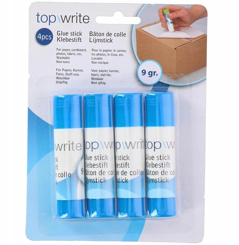 Topwrite - Klijų pieštukai 4 vnt.