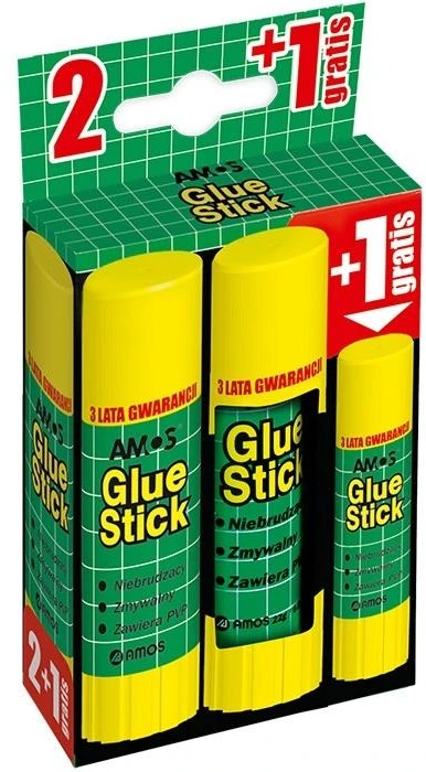 Klijų lazdelė 22g x 2+8g bls AMOS