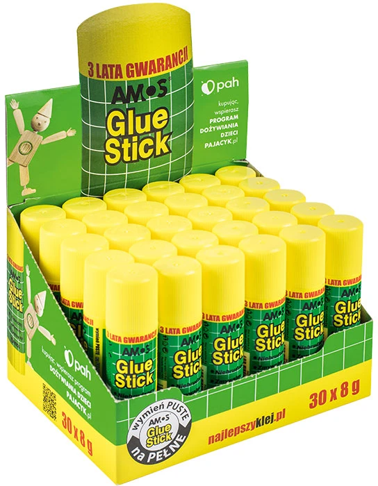 Klijų lazdelė 8g (30vnt.) AMOS