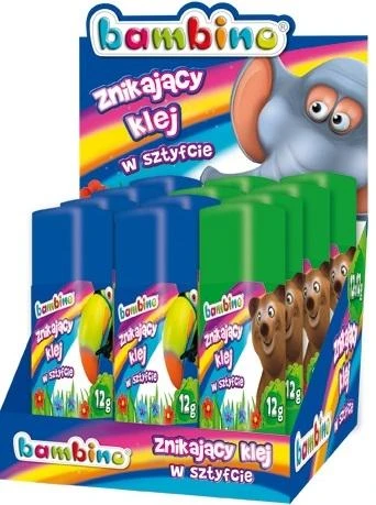Klijų lazdelė dingstanti 12g (12vnt) BAMBINO - ST-MAJEWSKI