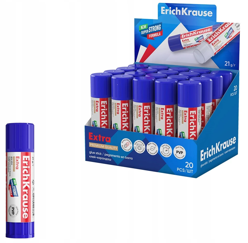 Klijų pieštukas EXTRA, ErichKrause, 21 g