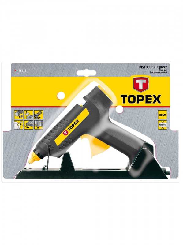 Klijų pistoletas Topex 42E511, 11mm, 14-16 g/min