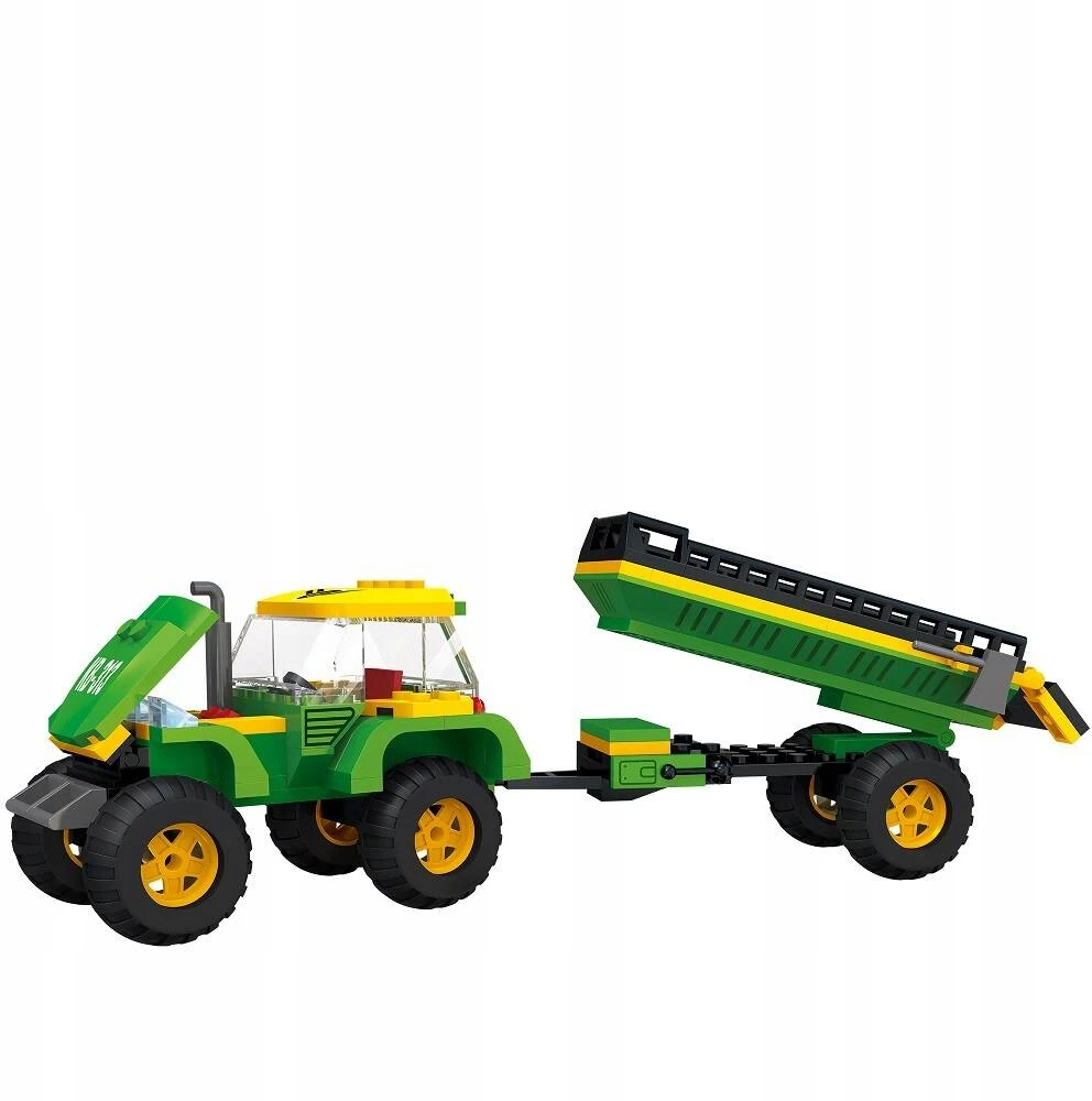 Klocki Blocki MyFarm traktorius su priekaba 375x255x60 mm Icom