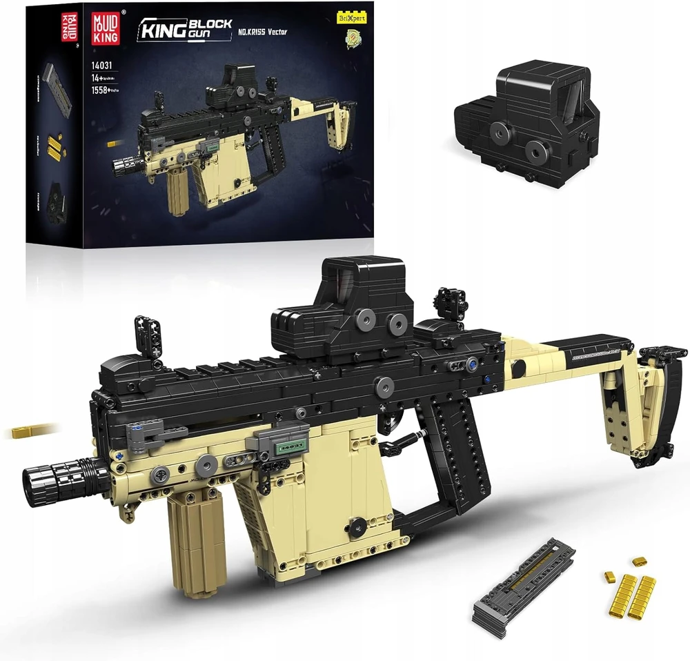 Klocki konstrukcyjne Mould King 14031 Pistolet Kriss Vector 1558 el.