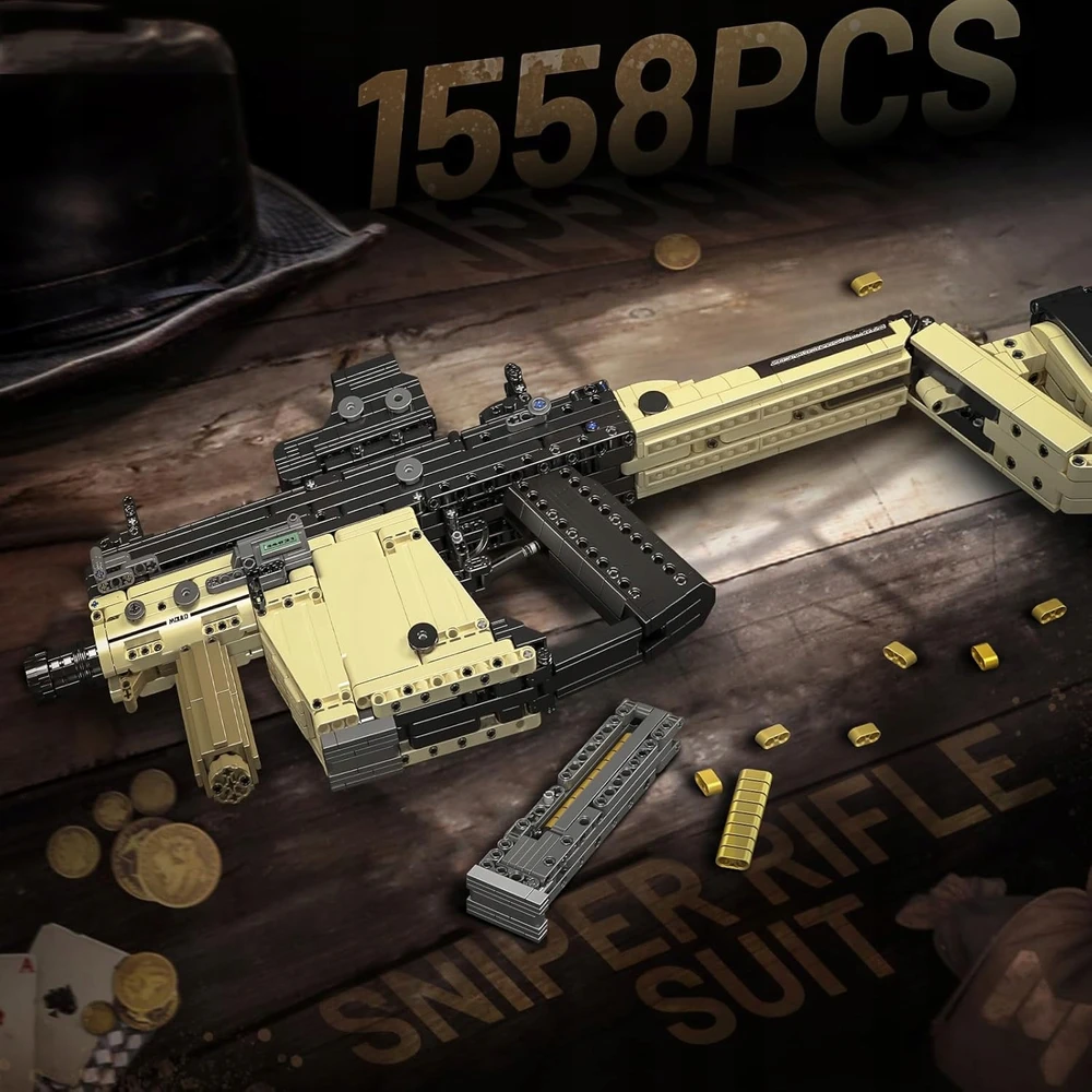 Klocki konstrukcyjne Mould King 14031 Pistolet Kriss Vector 1558 el.