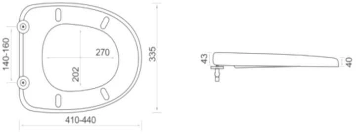 Etovis Klozeto dangtis lėtai nusileidžiantis EF-8010SD (150063)