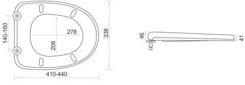 Etovis Klozeto dangtis lėtai nusileidžiantis EF-8011SD (150064)
