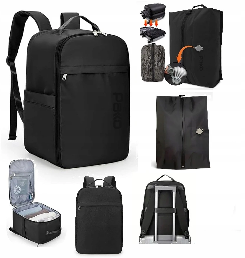 K&M BACKPACK rankinis bagažas USB PAKKO vakuuminis kompresinis krepšys 40x20x25 T706