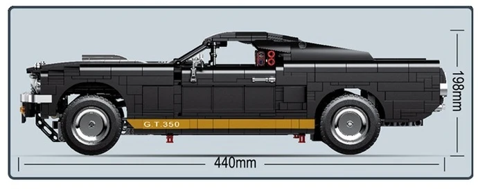 K&M „Ford Mustang“ MEGA KONSTRUKCINIAI BLOKAI TECHNIC 1817el (1817PCS)