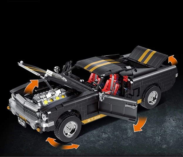 K&M „Ford Mustang“ MEGA KONSTRUKCINIAI BLOKAI TECHNIC 1817el (1817PCS)