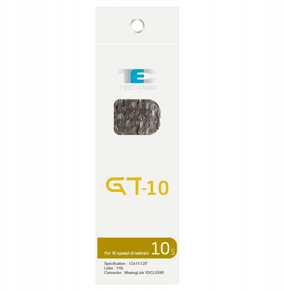 KMC TEC GT-10 grandinėlė, 116 grandžių 10-RZ + užsegimas