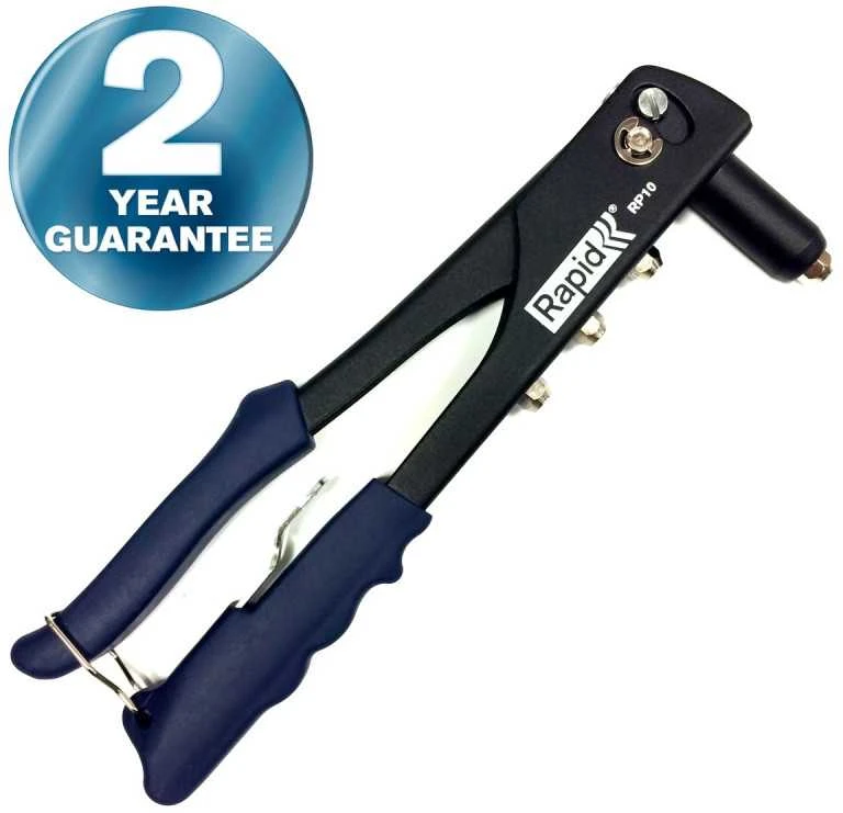 Kniediklis aliuminėms kniedėms 3,2-4,8mm Rapid RP10 + 100 kniedžių