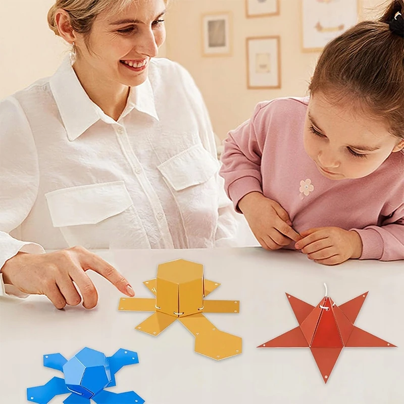 Knyga apie kietųjų kūnų geometriją – Montessori knyga 3D erdviniam mąstymui