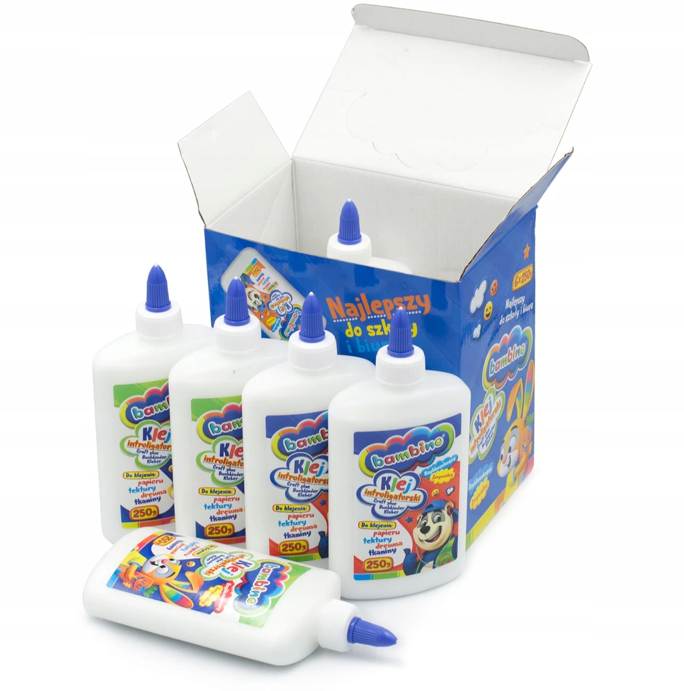Knygų įrišimo klijai 250g (6vnt) BAMBINO - ST-MAJEWSKI
