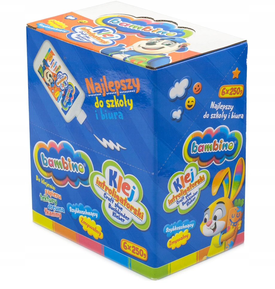 Knygų įrišimo klijai 250g (6vnt) BAMBINO - ST-MAJEWSKI