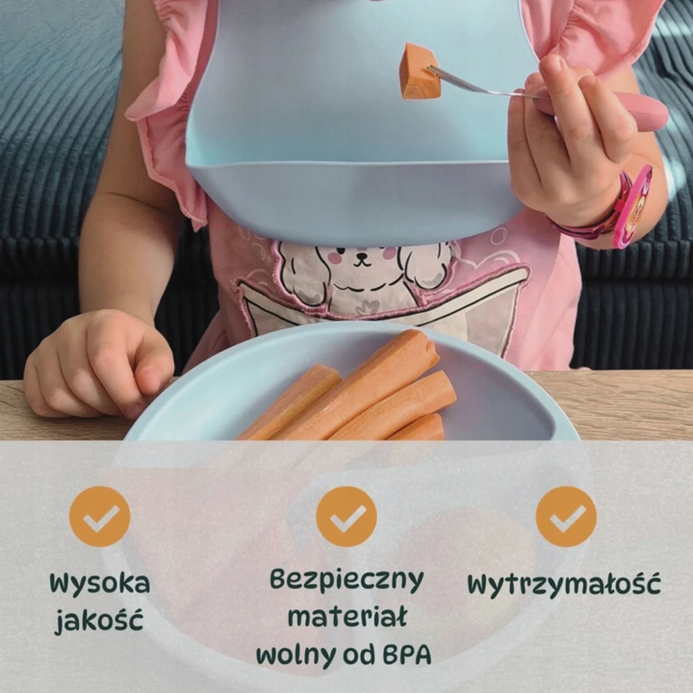 Koala Kay Rinkinys 5in1 Silikoninis seilinukas, dubuo, stalo įrankiai, puodelis, seifas, be BPA