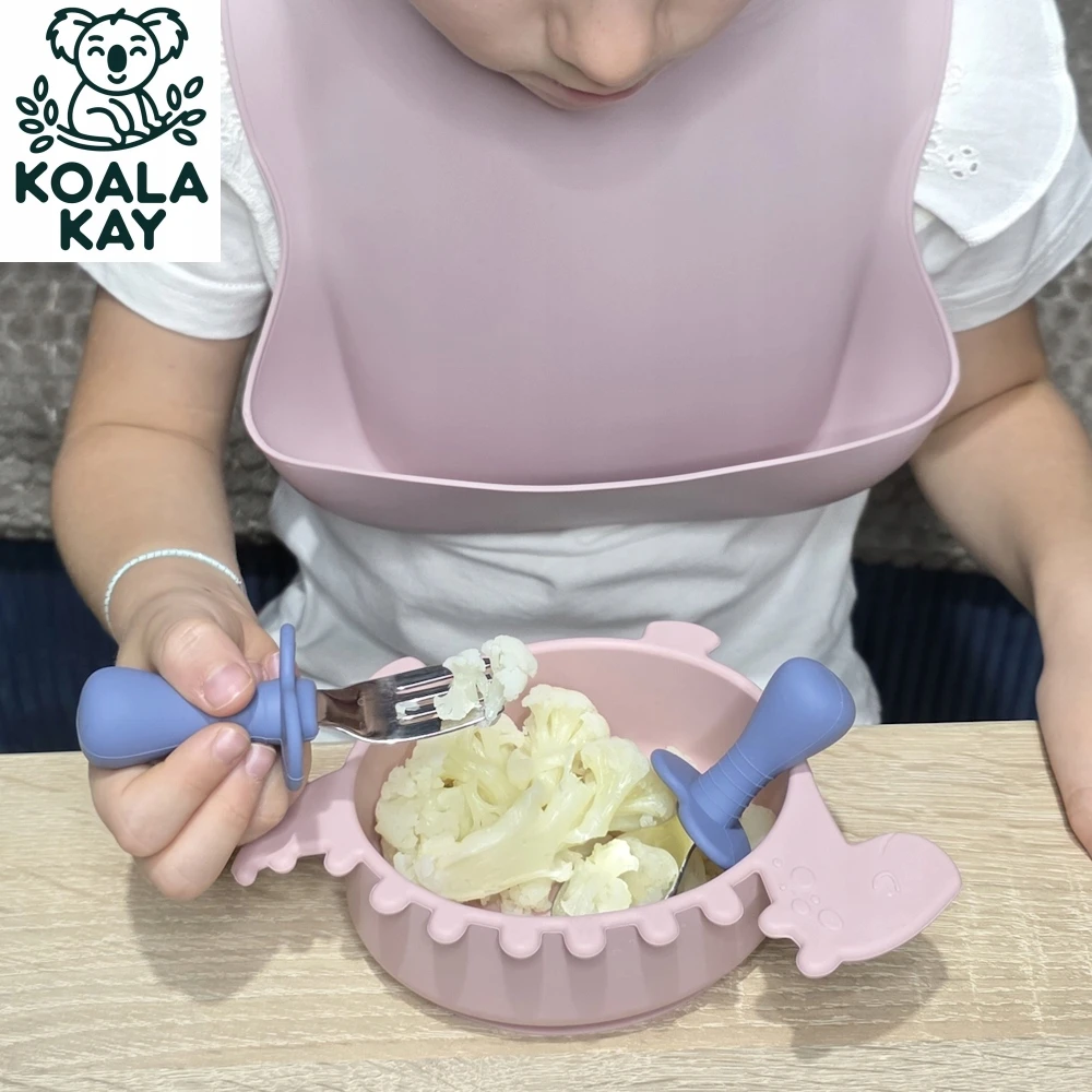 Koala Kay Silikono seilinukas kūdikiui reguliuojamas seilinukas