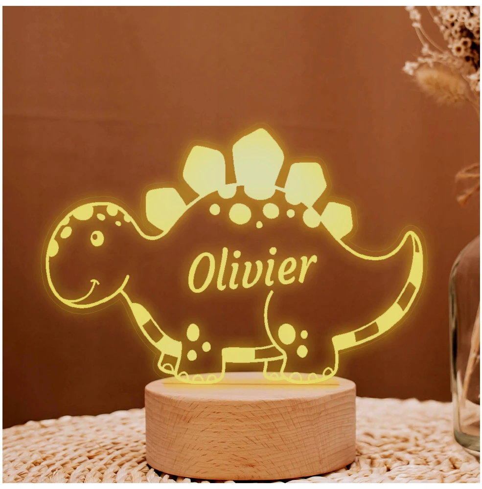 Koala Wood Lampka Nocna Prezent na chrzciny roczek dla noworodka personalizowana plexi