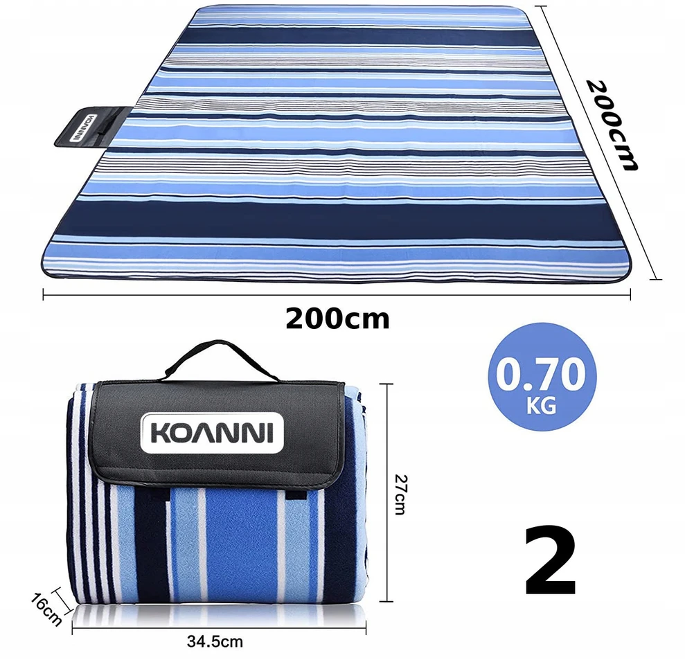 Koanni PAPLŪDŽIO PIKNIKO KILIMAS SU IZOLIACIJA 200x200