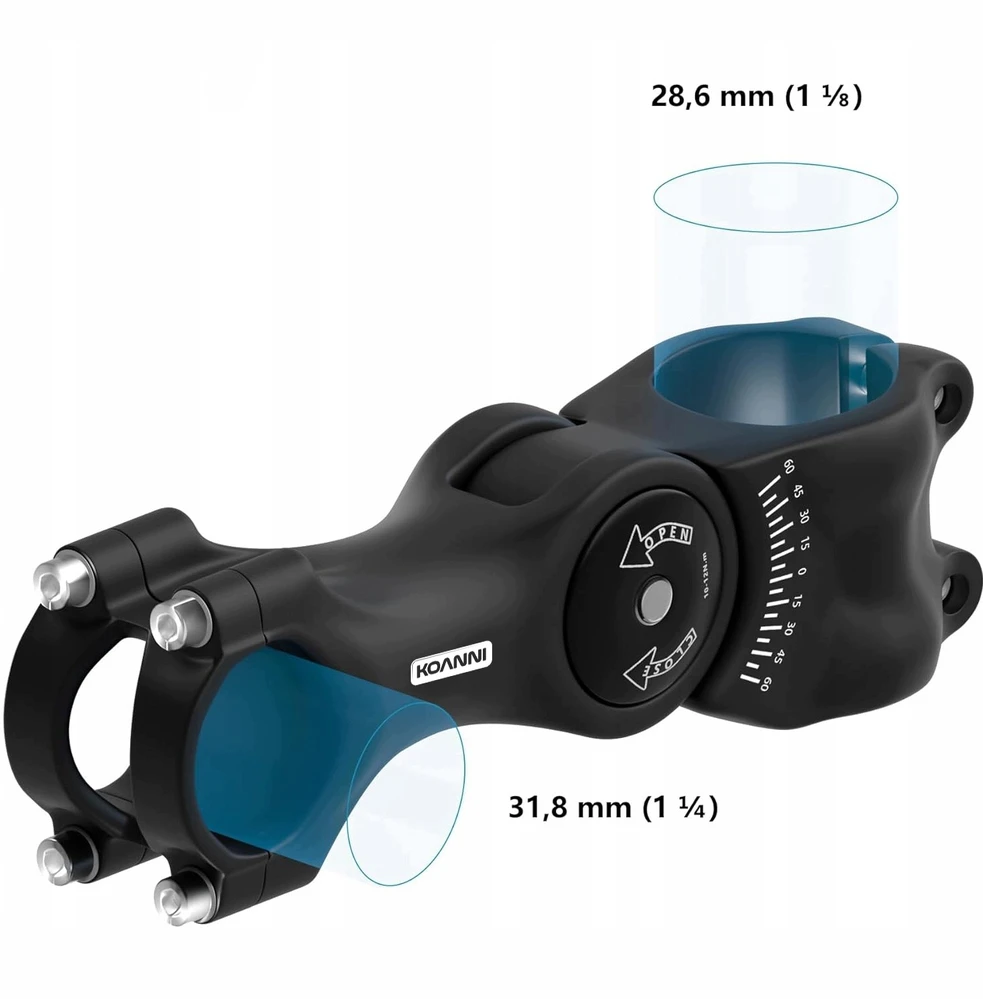 Koanni TILTO REGULIUOJAMAS VARENOS pratęsimo atrama A-GALVOS 31,8 mm ILGIO 130 mm