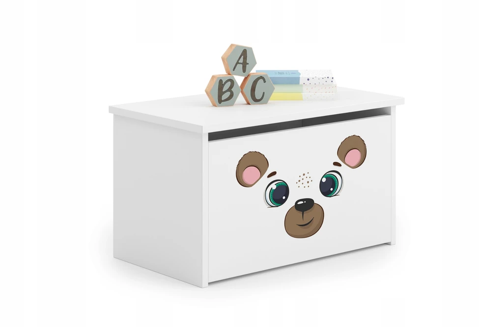 Kobi Skrzynia kufer indas na zabawki DARIA balta Teddy Bear